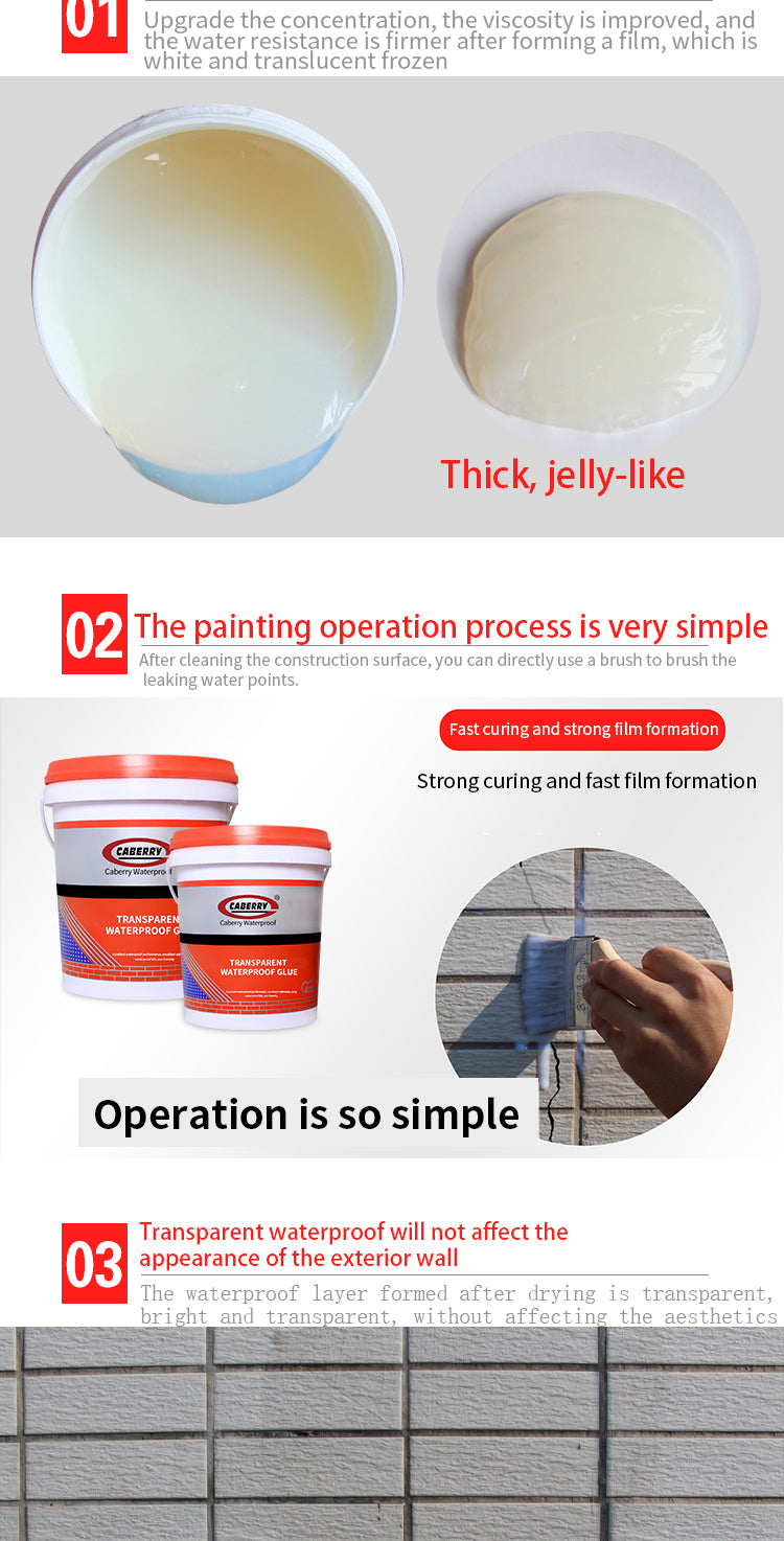 Wholesale China eco friendly chemical ceramic transparent waterproofing supplier waterproof glue agent
