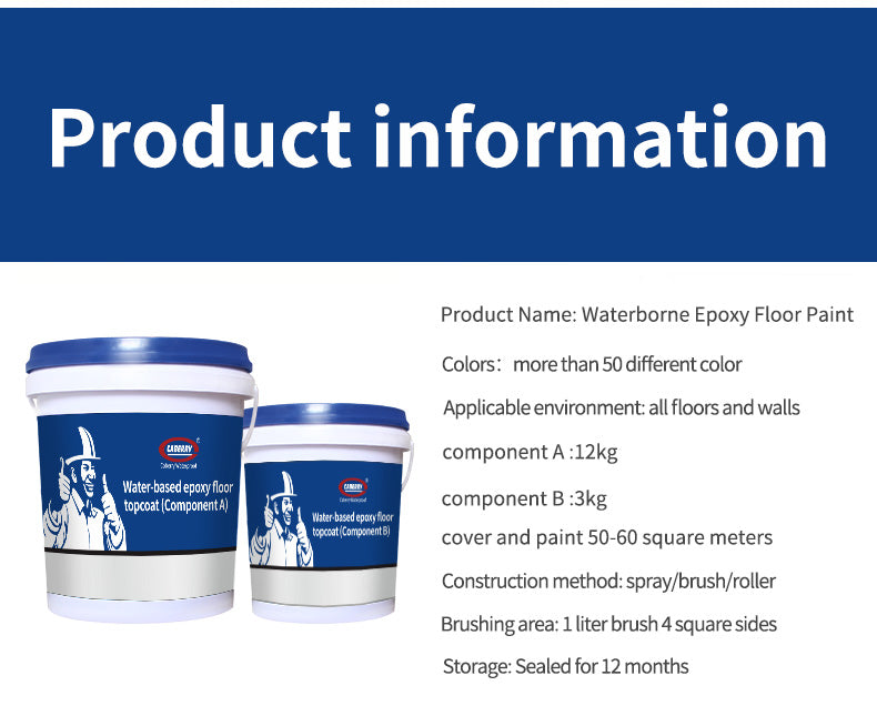 CABERRY epoxy floor coating companies non slip 2 part basement colored epoxy floor coating