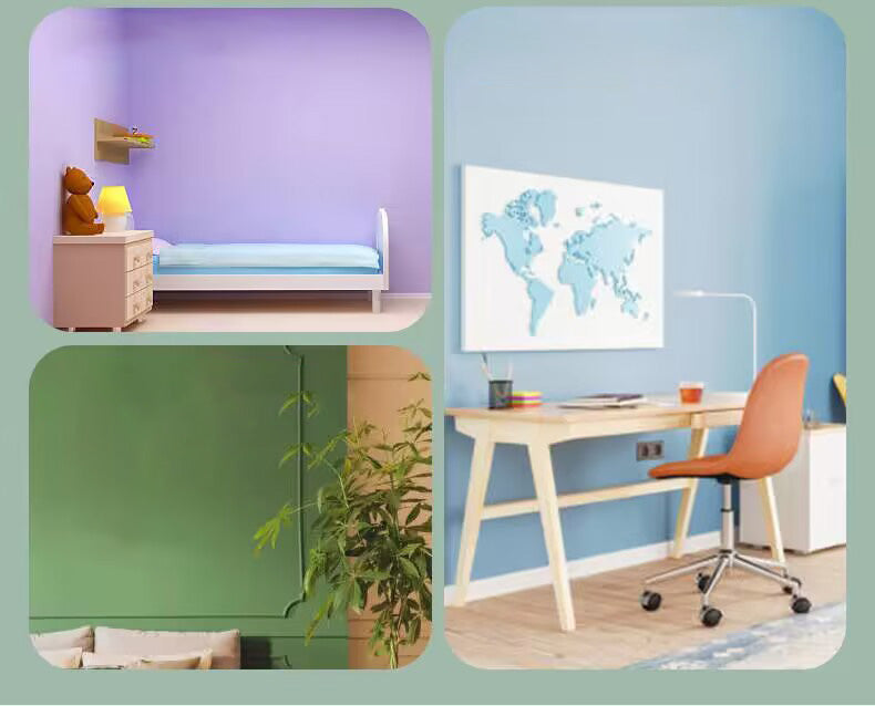 Caberry factory house acrylic latex waterproof grey white glitter interior wall paint