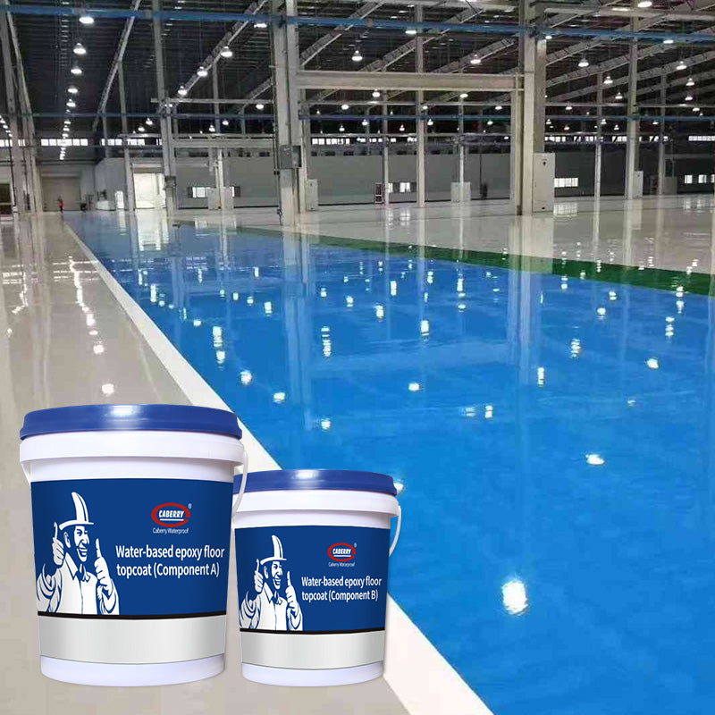 CABERRY epoxy floor coating companies non slip 2 part basement colored