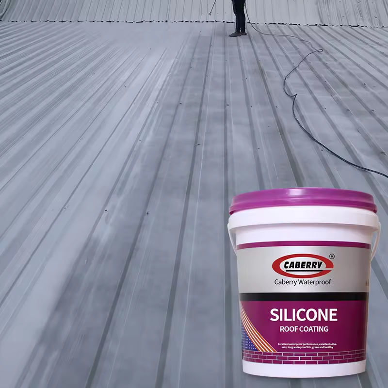 Wholesale CABERRY Factory Waterproof Paint Coating Concrete Silicone Roof Coating