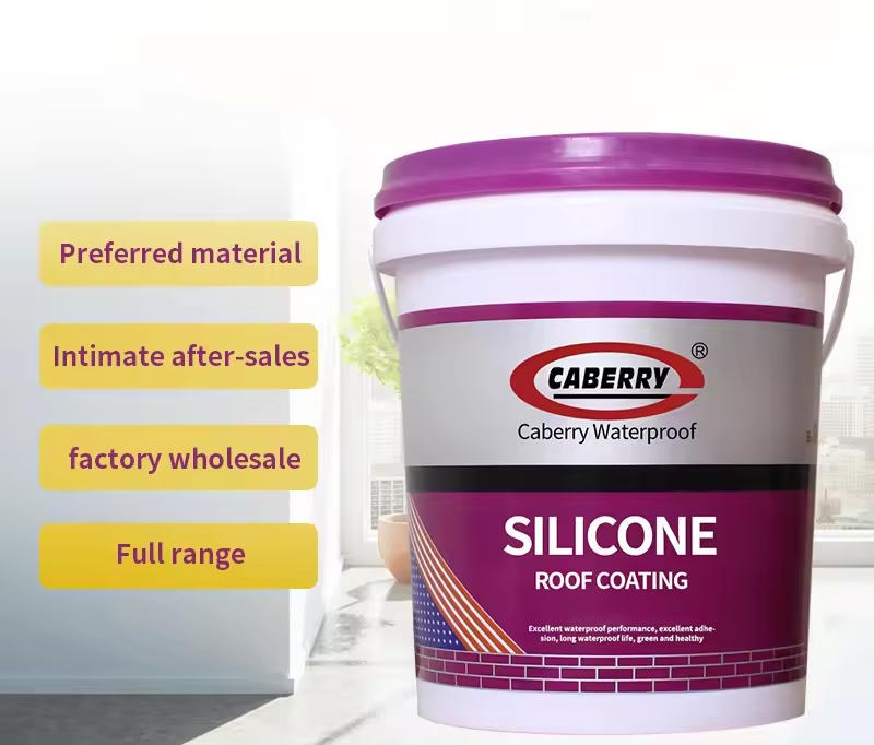 Silicone roof waterproof coating