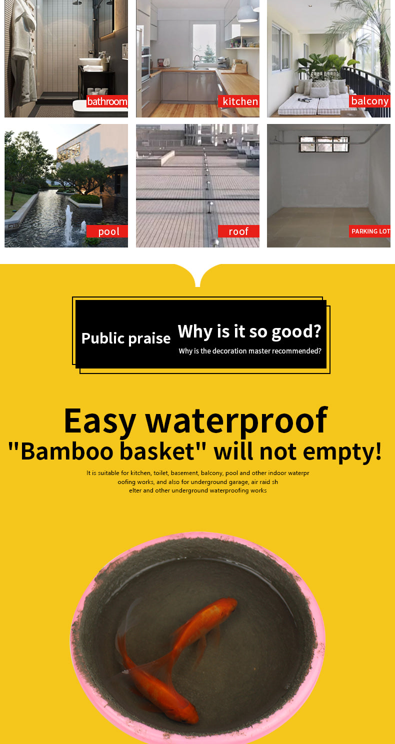 Wholesale CABERRY waterproofing coating materials for concrete roof JS polymer waterproof coating