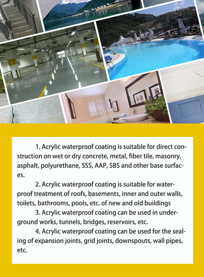 Wholesale CABERRY waterproofing supplier construction acrylic water repellent roof sealant waterproof paint