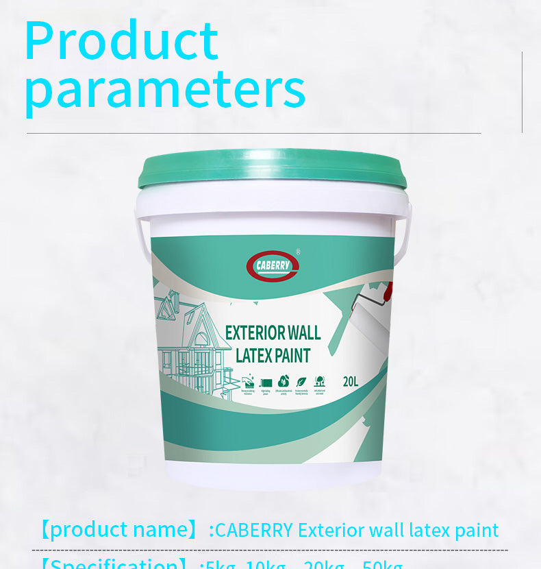 Caberry acrylic latex waterproof texture exterior wall paint colour combination