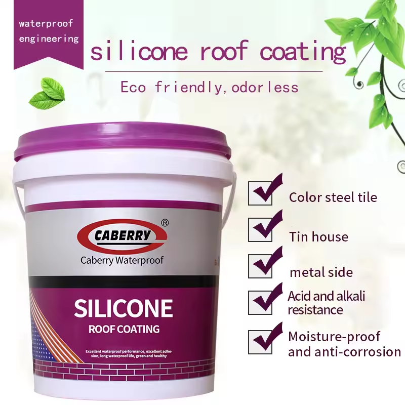 Silicone roof waterproof coating