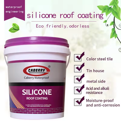Silicone roof waterproof coating