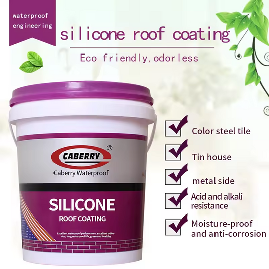 Silicone roof waterproof coating