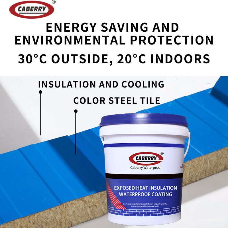 Wholesale CABERRY factory metal roof waterproofing thermal heat insulation waterproof paint
