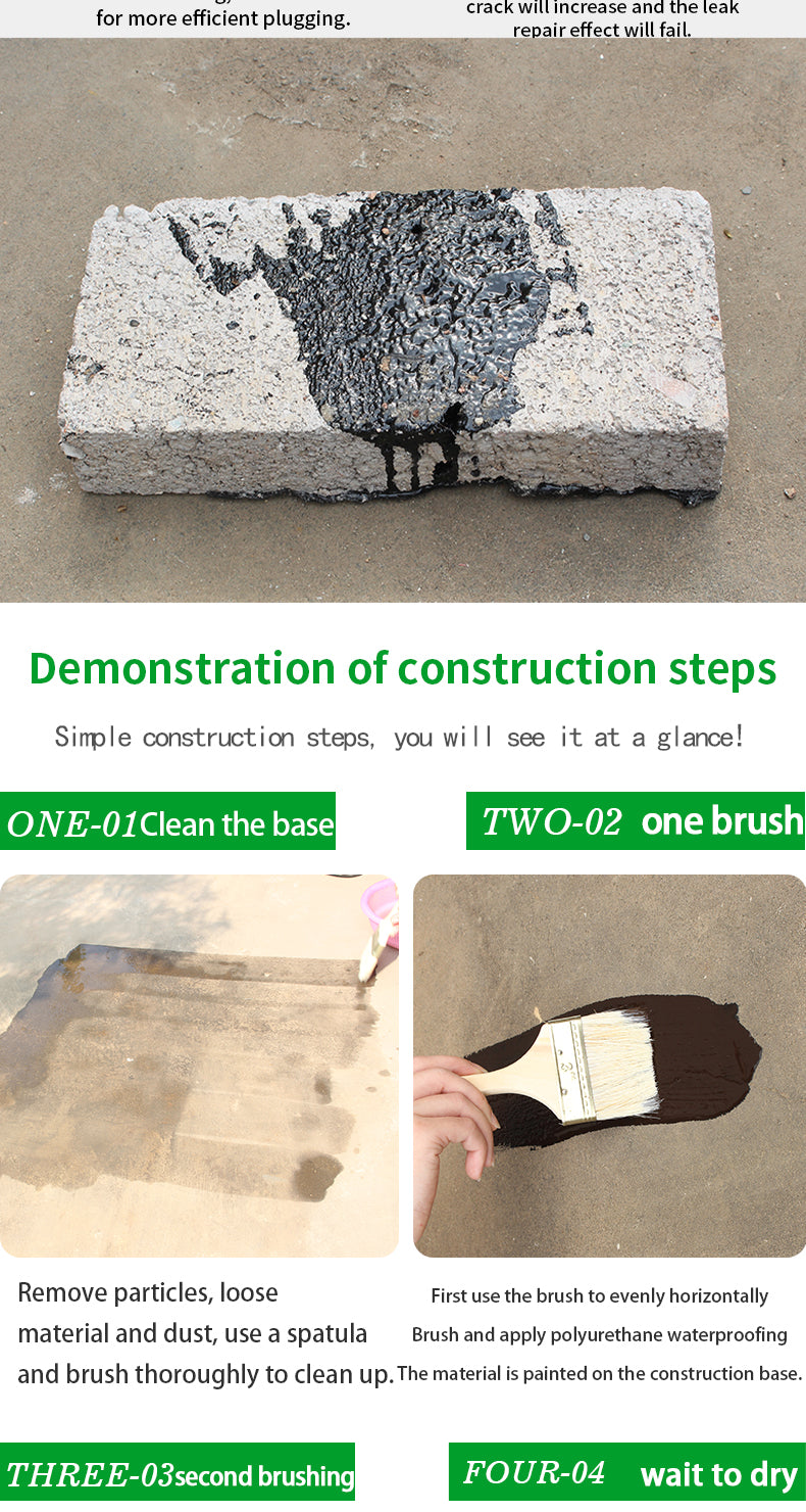 how to apply polyurethane waterproof coating