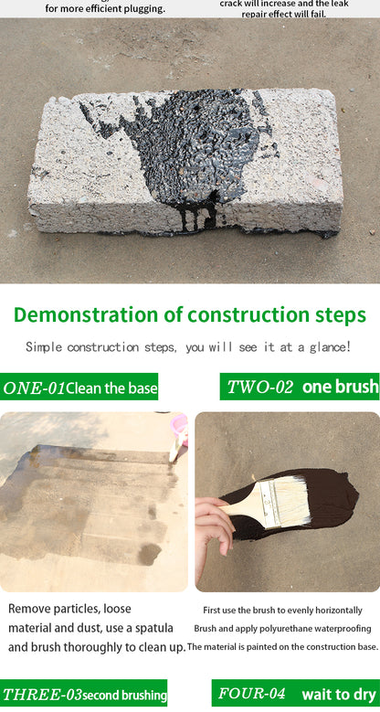how to apply polyurethane waterproof coating