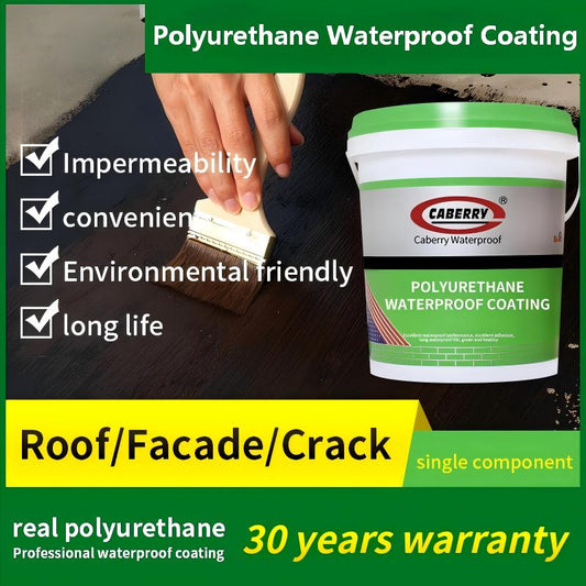 Polyurethane waterproof coating for roof  and concrete Eco-friendly and non-toxic and High flexibility and long-lasting durability waterproof coating