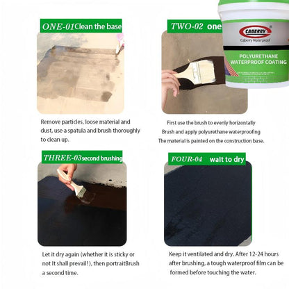 polyurethane waterproof coating application